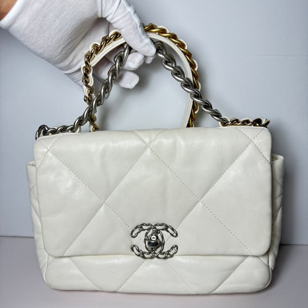Chanel 19 Flap Bag Quilted Leather Medium